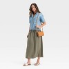 Women's Short Sleeve Button-Down Denim Shirt - Universal Thread™ - 3 of 3