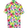 HAPPY BAY Mens Hawaiian Short Sleeve Button Down Shirt Floral Shirt Men Summer Beach Casual Holiday Tropical Shirts for Men Funny - 2 of 4