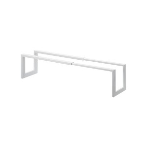 Yamazaki Home - Expandable Shoe Rack - Two Sizes - Steel - Single - White - 1 of 4