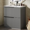 Grungis Bathroom Vanity with Ceramic Sink and Full-Extension Drawers,Freestanding Cabinet with Soft Close Drawer Slides - 2 of 4