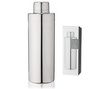 Viski Element Stainless Cocktail Shaker with Strainer, Lightweight Shaker, Bartending Tools, Mix Drink Accessories, 24oz, Silver - 1 of 4