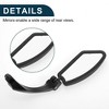 Bike Rearview Mirror 11.2x4.5cm Adjustable | Front Left Handlebar Bike Mirror Black with Mounting Accessories for Bicycle Mountain Road Bike 1 Set - 4 of 4