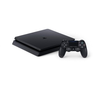 PlayStation 4 Slim 1TB Black Gaming Console With Wireless Controller - Manufacturer Refurbished - 1 of 2