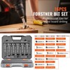 VEVOR Forstner Bit Set, 16 Pcs Forstner Drill Bits Set, 1/4" to 1-5/8", Carbon Steel, with Universal Round Shank, Forstner Drill Bit - 3 of 4