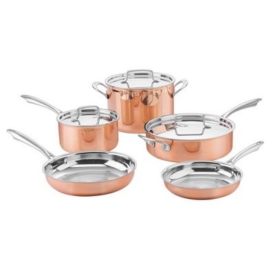 Cuisinart 8pc Copper Tri-Ply Cookware Set - CTPP-8