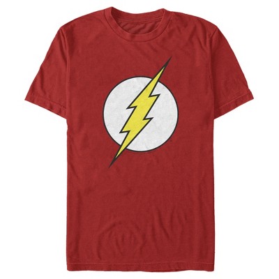 DC Comics Mens DC Comics The Flash Superheroes Slim Fit Short Sleeve Crew Graphic Tee - Red X Large