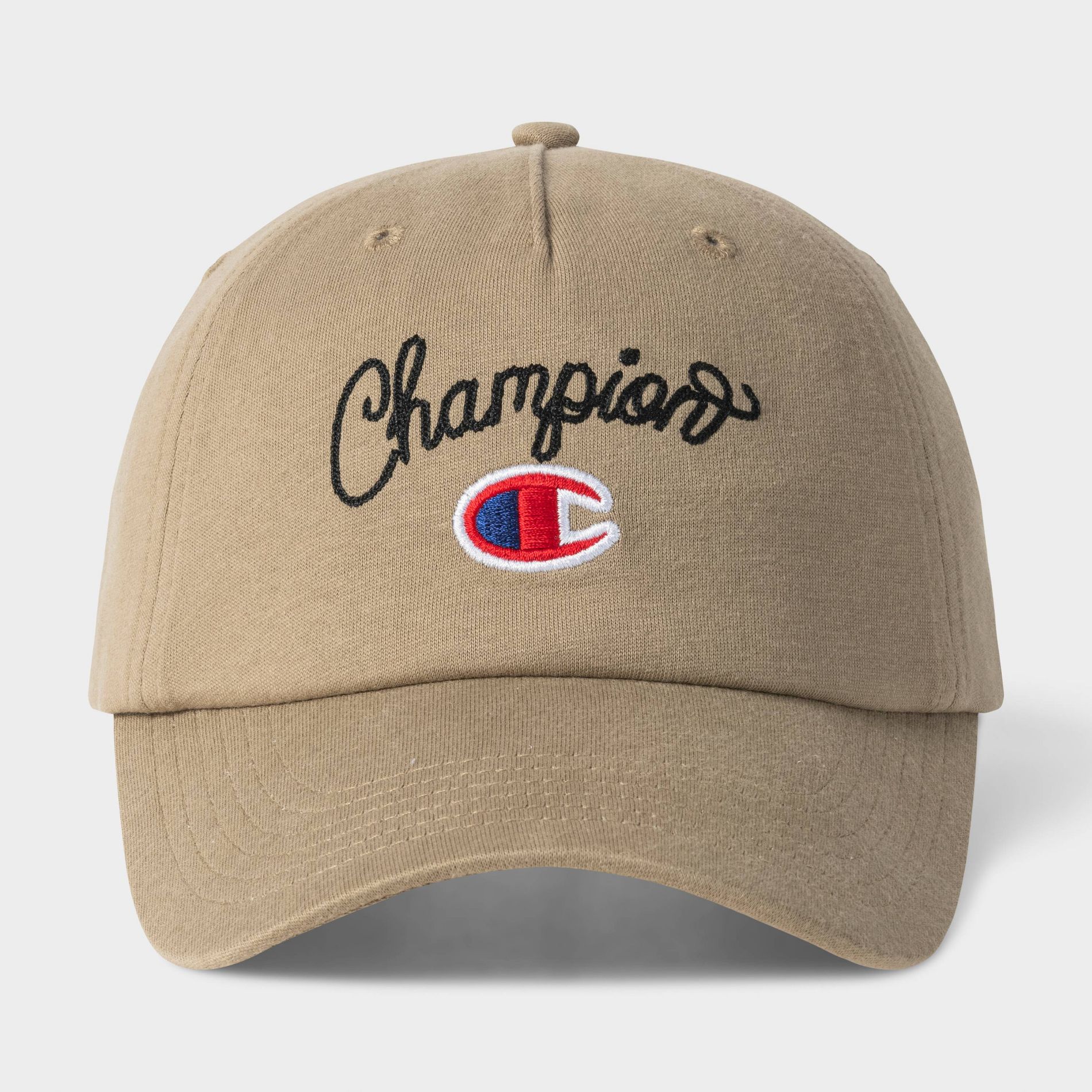 Champion Adult Script Jersey Baseball Hat - Khaki
