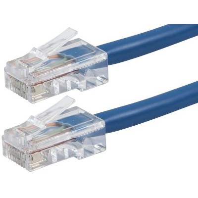 Monoprice Cat6 Ethernet Patch Cable - 10 Feet - Blue | Network Internet Cord - RJ45, Stranded, 550Mhz, UTP, Pure Bare Copper Wire, 24AWG - Zeroboot