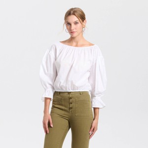 Women's Puff Long Sleeve Blouse - Universal Thread™ - 1 of 3