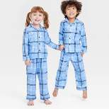Toddler Plaid Matching Family Pajama Set - Wondershop™ Blue