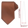 INSPIRE CHIC Men's Solid Color Classic Textured Neck Ties for Formal - 2 of 4