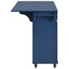 NicBex Drop Leaf Kitchen Island Movable Kitchen Island with 2 Drawers and 2 Storage Cabinets Include Adjustable Shelves - 4 of 4