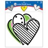 Carson Dellosa Education Kind Vibes Jumbo Doodle Hearts Cut-Outs, 12 Per Pack, 3 Packs - 3 of 3
