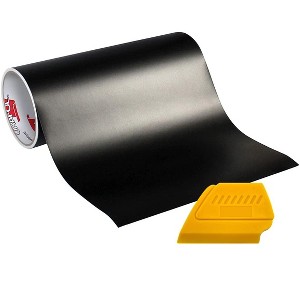 Oracal - 12in x 6ft, 751 Premium Long-Term Indoor & Outdoor Craft Vinyl Roll Hard Yellow Detailer Squeegee - Matte Black - 1 of 1