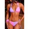 'Grape Crush' Tie Side Bikini Bottoms Grape Crush Small - 3 of 4