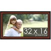 PosterPalooza | Panoramic Simple Brown Picture Frame - UV Acrylic, Foam Board Backing, Hanging Hardware - 2 of 4