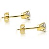 Pompeii3 .25CT Diamond Studs 14K Yellow Gold - 2 of 4