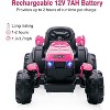 12V Kids Ride On Tractor w/Remote, 7Ah Battery, Dual 35W Motors, Detachable Trailer, LED Lights, Music, Safety Belt - 4 of 4