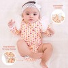 Ola! Otter Ruffle Full Sleeve Bodysuit - Indian Flora White - 2 of 4