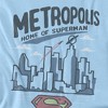 Superman The City of Sl Adult T Shirt, Light Blue - image 2 of 4