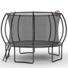 VisioGear Trampolines, Trampoline with Safety Enclosure Net, Trampoline with Basketball Hoop, Black, 144"*144"*102" - 3 of 4