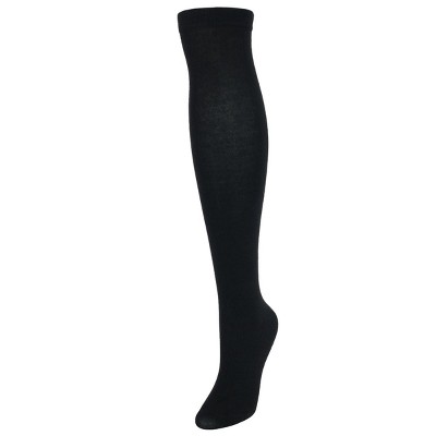 CTM Women's Solid Color Over the Knee Socks (1 Pair)