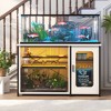 Besiost 55-75 Gallon Rectangle Aquarium Stand with Power Outlets & LED Light, Fish tank stand - 2 of 4