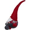 Northlight Chubby Plaid Gnome Sitting Figure Christmas Decoration - 18" - Red and Gray - 4 of 4