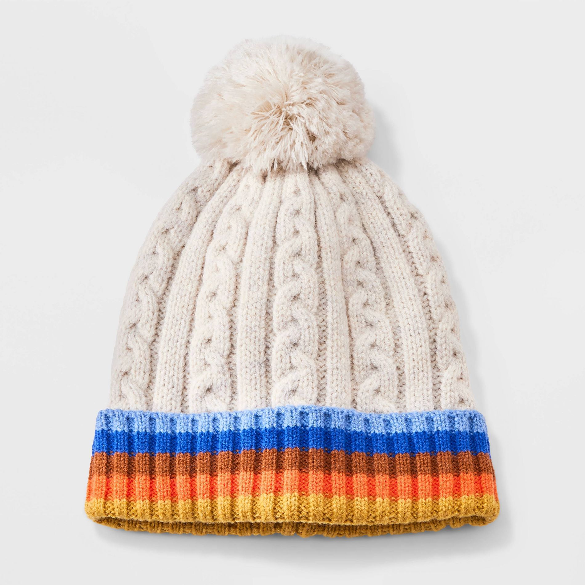 Boys' Cable Knit Striped Beanies - Cat & Jack™