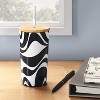 17.5 fl oz Stainless Steel Swirl Straw Tumbler with Bamboo Lid - Room Essentials™ - 2 of 3