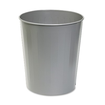 Safco Products 9941SS Triple Bin Recycling Trash Can 40-Gallon Silver 