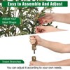 Artificial Olive Tree - Realistic Faux Olive Tree with Natural Wood Trunk and Lifelike Leaves, Perfect Potted Fake Olive Tree for Home, Office - 2 of 4