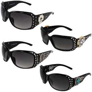 4 Pairs of Global Vision Eyewear Lacruz Assortment Safety Motorcycle Glasses with Smoke, Smoke, Smoke, Smoke Lenses - 1 of 4