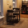 GOCAPTAIN Dining Table Set for 2, Kitchen Table and Chairs for 2 with Upholstered Chairs, 3 Piece Dining Room Table Set for Small Space, Apartment - 4 of 4