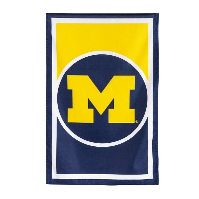 Flag, DS New Burlap, Reg, University Of Michigan