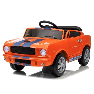 12v Battery Powered Ride on Toys, Ride on Licensed Shelby GT350 Car with Remote Control, Kids Electric Vehicle with Safety Belt - 1 of 4