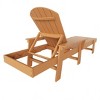 WestinTrends Dylan Adirondack Poly Reclining Chaise Lounge With Arms - 4 of 4