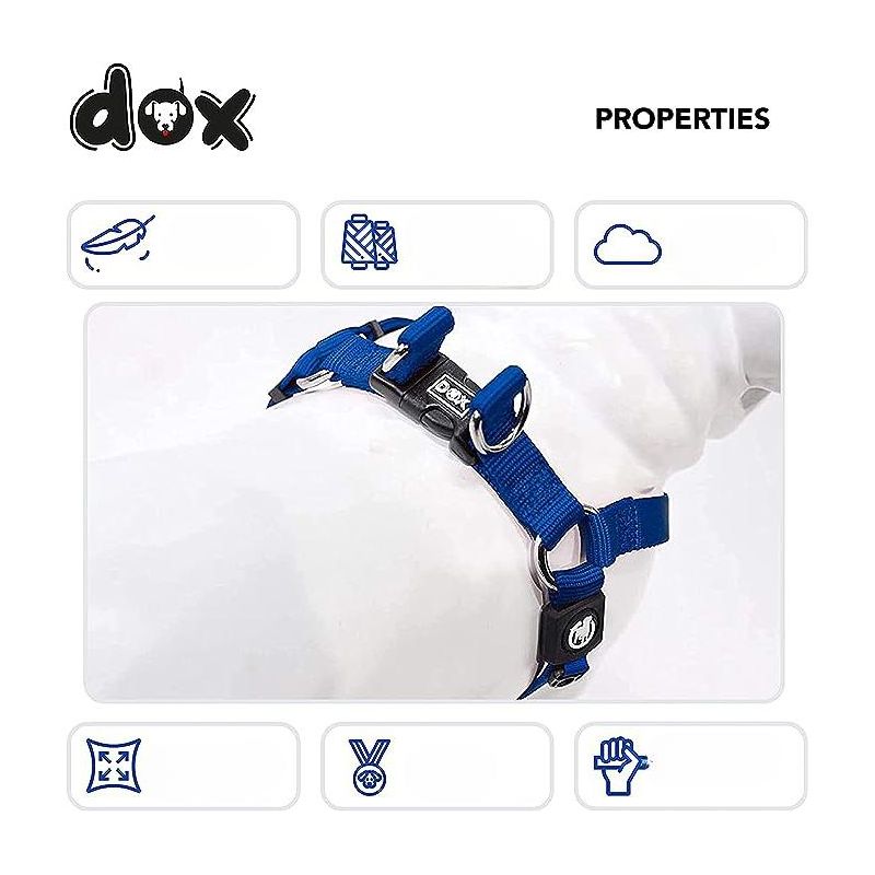 DDOXX Adjustable Nylon Step-in Dog Harness, Extra Small, Black, 3 of 4