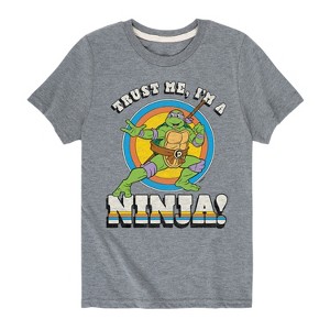 Boys' - Teenage Mutant Ninja Turtles - Trust Me I'm a Ninja Short Sleeve Graphic T-Shirt - 1 of 4