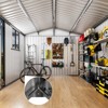 10x8 Ft Shed Outdoor Storage Shed, Sturdy Metal Garden Tool Shed with Windows & Slooping Roof & Lockable Doors for Patio, Backyard, Poolside and Lawn - 2 of 4
