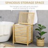 ALEXOUN 11.53 Gallons Bamboo Laundry Hamper with Removable Liner & Lid - Space-Saving for Bedroom, Laundry Room Organization,Apartments - 4 of 4