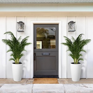 coucheta Set of 2, Self Watering Pots for Indoor Plants, Large Indoor Plant Pot with Built-in Drainage and a Water Level Monitor, for Patio, Porch - 1 of 4
