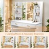 CAVINAS Vanity Drawer Organizer White Vanity Desk with Mirror Modern Minimalist Vanity with Chair for Bedroom, White - 4 of 4