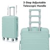 Kumasinova 20"24"28"Hardshell Luggage Sets,3Pcs Durable ABS Spinner Suitcase with TSA Lock,Airline-Approved Checked Travel Suitcases - 4 of 4
