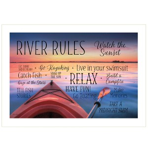 River Rules by Lori Deiter, Ready to Hang Framed Print, White Frame - 1 of 1