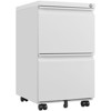 NicBex Mobile File Cabinet with Lock, Vertical Filing Cabinets with Drawers and Wheels,Office Cabinet for Home, Office - 2 of 4