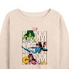 Women's - Marvel - Mom Lightweight French Terry Wide Neck Long Sleeve Shirt - 2 of 4