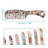 Unique Bargains Anti-Static Hair Comb Wide Tooth for Thick Curly Hair Hair Care Detangling Comb For Wet and Dry Multicolor 1 Pcs - 4 of 4