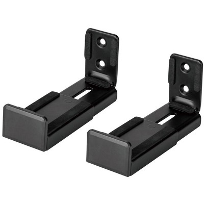 Monoprice Universal Soundbar Wall Mount Brackets, Depth Adjustable ...