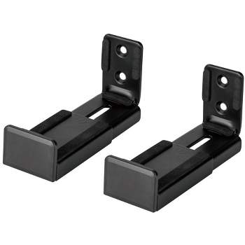 Monoprice Universal Soundbar Wall Mount Brackets, Depth Adjustable, Fits Most Soundbars up to 33lbs, Easy to Install, Space‑Optimized